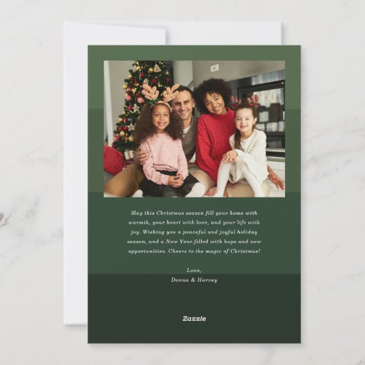 Fröhlich alles Moderne Streifen Weihnachten (Rückseite)