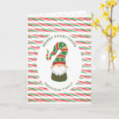 Fröhlich alles niedliche Gnome Urlaubskarte Karte (Gelbe Blume)