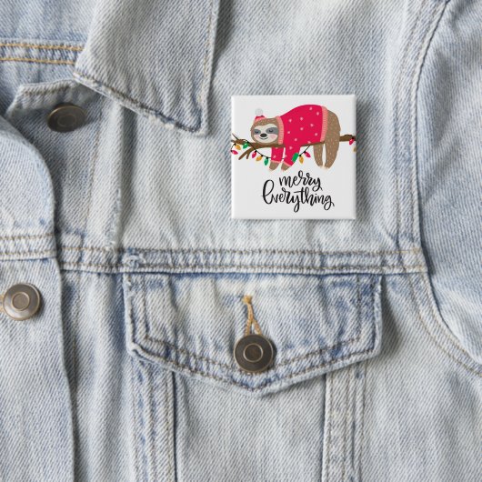 Fröhlich alles | schläfrige Trägheit Button (Beispiel)