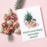 "Fröhlich alles und immer glücklich" grün einfach Feiertagskarte<br><div class="desc">Die grüne, einfache Typografie Holiday Card ist ein fröhlicher und unkomplizierter Weg, um den Feiertagsszauber zu verbreiten. Die leuchtend rosa Farbe und die spielerische Botschaft machen es zu einer großartigen Wahl für jeden, der während der Ferienzeit seinen Liebsten warme Wünsche schicken möchte. Das einfache Design ist auch vielseitig und kann...</div>