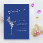 Fröhlich an die Liebe! Royal Blue Brautparty Invit Einladung