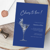 Fröhlich an die Liebe! Royal Blue Brautparty Invit Einladung