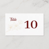 Fröhlich an die Liebe! Whimsisches Skript Platzkarte (Rückseite)