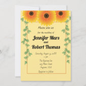 Fröhlich aufblühende Sonnenblume Einladung (Vorderseite)