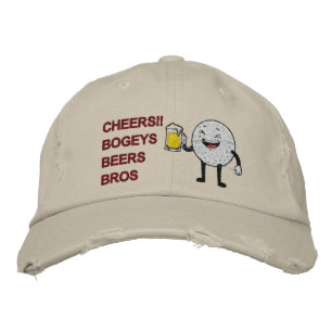 Fröhlich! Bogeys Beers Bros Funny Golf Bestickte Baseballkappe