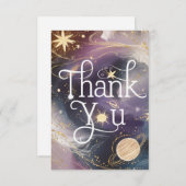 Fröhlich Boho Kosmische Celestie Dankeskarte (Vorne/Hinten)