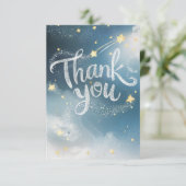 Fröhlich Editable Galaxy Celestial Dankeskarte (Stehend Vorderseite)