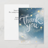Fröhlich Editable Galaxy Celestial Dankeskarte (Vorne/Hinten)