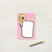 fröhlich Face Grumpey Post-it Klebezettel (Auf Schreibtisch)