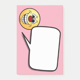 fröhlich Face Grumpey Post-it Klebezettel