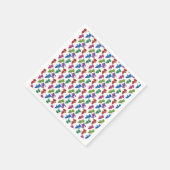 fröhlich_&_farbenfroh_Cartoon_Screens Serviette (Ecke)