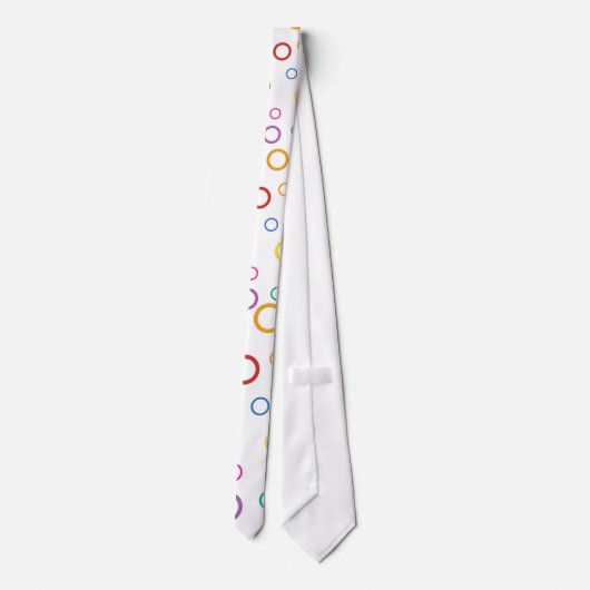 fröhlich farbenfroh einfach krawatte (Rückseite)