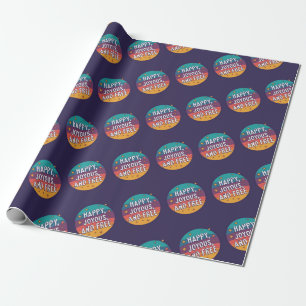 Fröhlich, fröhlich, frei, Motivierend, inspirieren Geschenkpapier