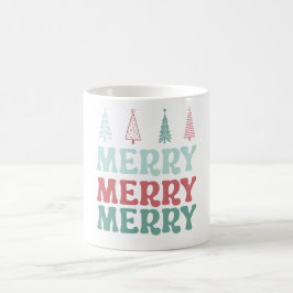 Fröhlich Fröhlich Fröhlich mit Pastell-Boho-Weihna Kaffeetasse