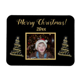 Fröhlich! Fröhlich! ~ Goldweihnachtsbaum ~ Familiä Magnet