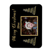 Fröhlich! Fröhlich! ~ Goldweihnachtsbaum ~ Familiä Magnet (Vertikal)