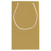 Fröhlich! Fröhlich! ~ Goldweihnachtsbaum Kleine Geschenktüte (Rückseite)