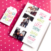 Fröhlich fröhlich und bunt drei Foto Weihnachten