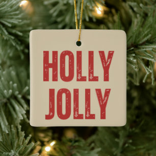 Fröhlich Fröhliche Retro-Familien-Weihnachts-Passf Keramikornament
