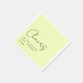 Fröhlich, für die Zukunft Mrs!! modern, minimalist Serviette (Ecke)