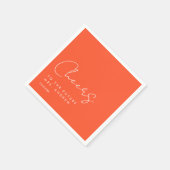 Fröhlich, für die Zukunft Mrs!! modern, minimalist Serviette (Ecke)