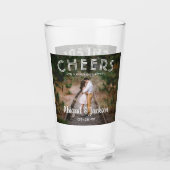 Fröhlich für immer nach dem Foto Gastgeschenk Hoch Glas (Vorderseite)