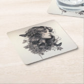 Fröhlich für immer nach dem Foto Gastgeschenk Hoch Rechteckiger Pappuntersetzer (angewinkelt)