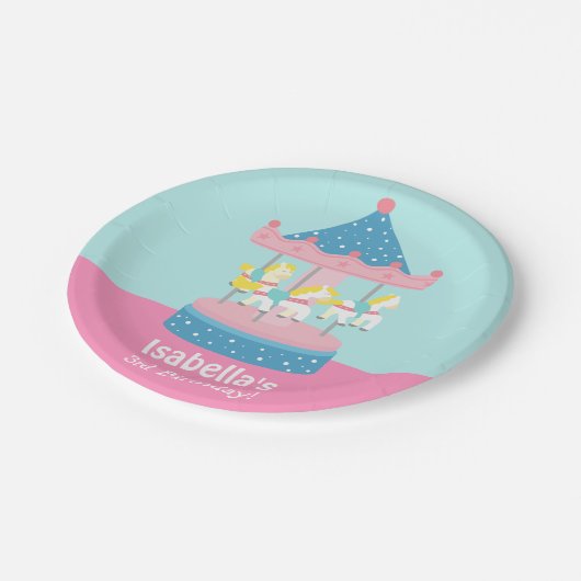 Fröhlich gehen pappteller (Schrägansicht)