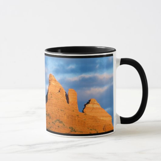 Fröhlich-Gehen-Rund in der Sedona Geschenk-Tasse Tasse (Rechts)