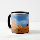 Fröhlich-Gehen-Rund in der Sedona Geschenk-Tasse Tasse (Vorderseite Links)