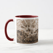 Fröhlich-gehen-rund/Karussell - Sepia Tasse (Links)