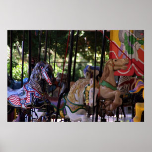 Fröhlich gehen Runde Poster