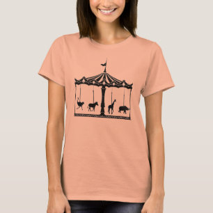 Fröhlich gehen Runden-Tiere T-Shirt