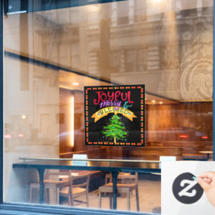 Fröhlich, gesegnet! "Inspirivity"-Fensterheber Fensteraufkleber