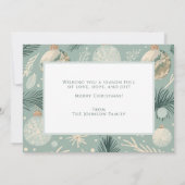 Fröhlich gesegnet Modernes Foto Weihnachten (Rückseite)