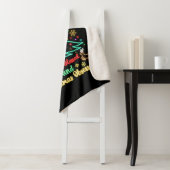 Fröhlich gesegnet und Weihnachten besessen Sherpadecke (Beispiel)