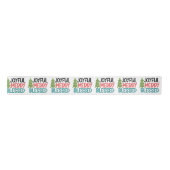 Fröhlich gesegneter Weihnachtsbaum Moderner Urlaub Satinband (Vorderseite)