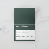 Fröhlich gesegnetes Weihnachtsgebäck Foto Green Feiertagskarte (Innenseite)