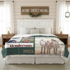 Fröhlich gesegnetes Weihnachtsgebäck Foto Green Fleecedecke