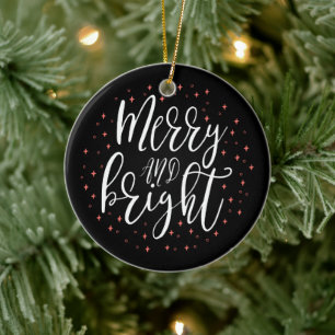 Fröhlich & Hell Moderner Weihnachts-Foto-Schmuck Keramik Ornament