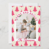 Fröhlich & Hell Retro-Archiv-Foto Rosa Weihnachten (Vorderseite)