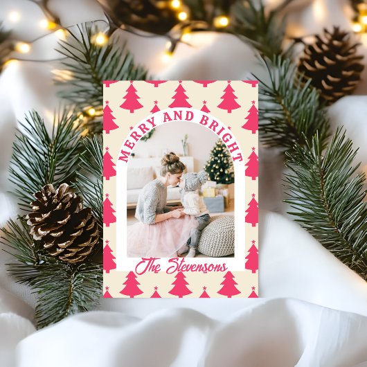 Fröhlich & Hell Retro-Archiv-Foto Rosa Weihnachten