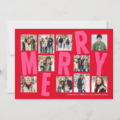 Fröhlich helle, 10 Foto Rosa Weihnachten (Vorderseite)