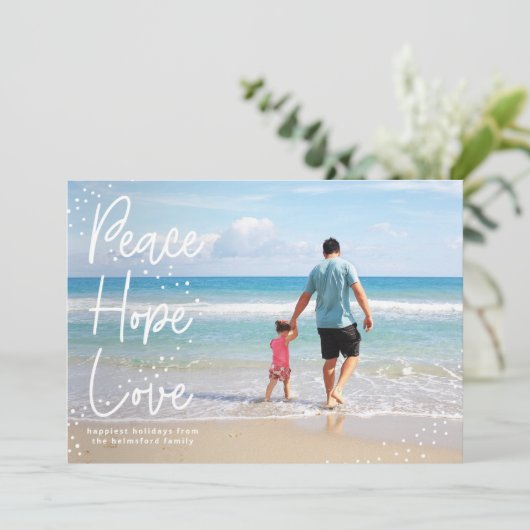 fröhlich hoffnungsvolle Liebe Einladung (Stehend Vorderseite)