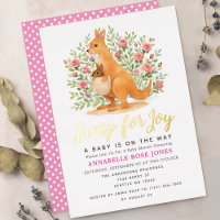 Fröhlich Hüpfen Süßes Känguru-Mädchen-Baby-Party