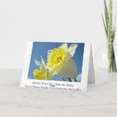 Fröhlich im Frühling! Karten Glück Dankeschön (Rückseite)