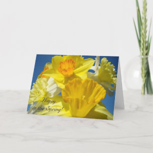 Fröhlich im Frühling! Karten Glück Dankeschön