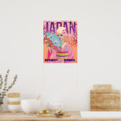 Fröhlich in Japan Klein Poster (Küche)