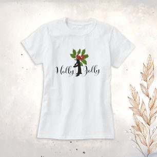 Fröhlich Lustig Cute Funny Pinguin Weihnachten T-Shirt