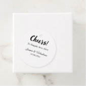 Fröhlich nach dem Hinzufügen von Paarnamendatum Geschenkanhänger (Beispiel)